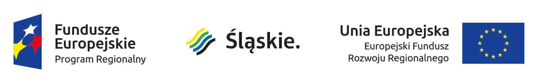 znak Uni Europejskiej, znak Funduszy Europejskich oraz oficjalne logo promocyjne wojewódzctwa